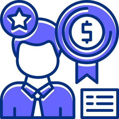 Ödül. Web simgesi basit illüstrasyon                                     