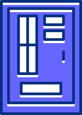 Kapı simgesinin vektör illüstrasyonu 