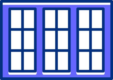 Pencere. Web simgesi basit illüstrasyon 