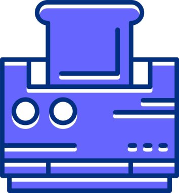 tost makinesi vektör illüstrasyonu 