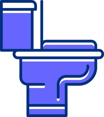 Tuvalet. Web simgesi basit illüstrasyon