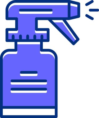 Temizleme sprey simgesi, vektör illüstrasyonu