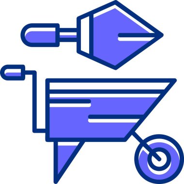 Bahçe araçları simgesinin vektör illüstrasyonu