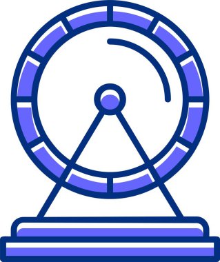 Hamster tekerleği. Web simgesi basit illüstrasyon