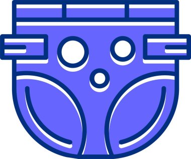 Bebek bezi. Web simgesi basit illüstrasyon