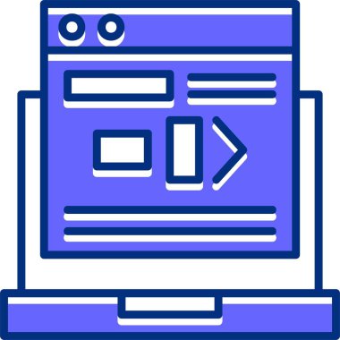 Komut Satırı web simgesi, basit vektör illüstrasyonu 