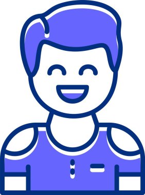 Coşku. Web simgesi basit vektör illüstrasyonu