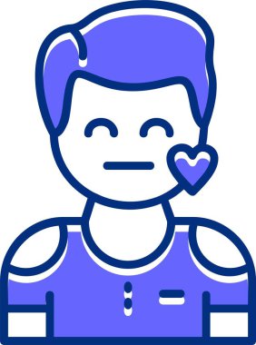 Merhamet. Web simgesi basit vektör illüstrasyonu