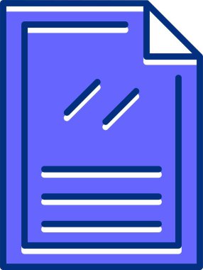 Vektör belgesi Simge illüstrasyonu 