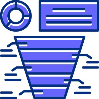 analitik grafik ikon vektör illüstrasyonu 