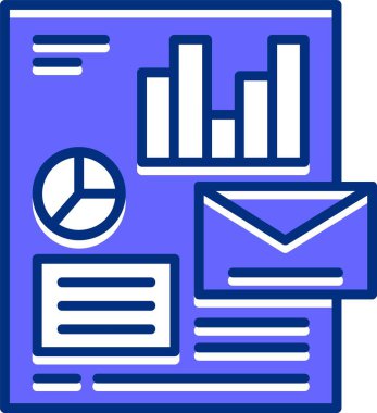 e- posta simgesi vektör illüstrasyonu 