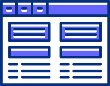  Web simgesini kopyala, basit vektör illüstrasyonu