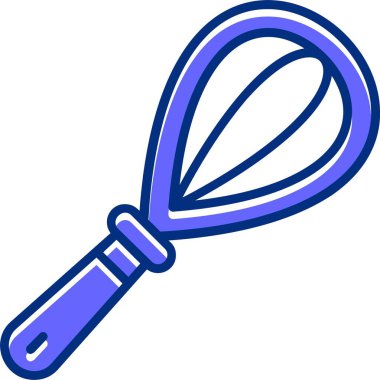 Mutfak araçları çırpma simgesi, vektör illüstrasyonu