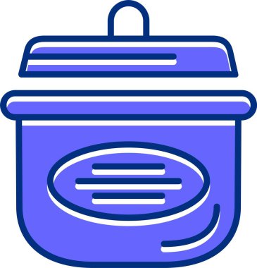 vektör pişirme pot ikon vektör çizimi 