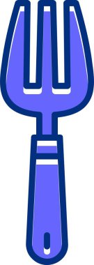 çatal ağ simgesi, basit vektör illüstrasyonu 