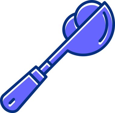 Kepçe Simgesi, Logo, İmza, Vektör İllüzyonu 