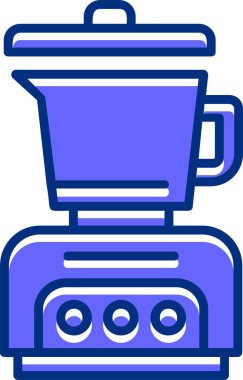 Karıştırıcı karıştırıcı makine simgesi vektör çizimi 