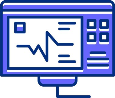 Resim simgesi Ecg okuma vektörü 