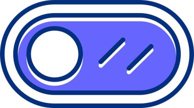 Düğme web simgesini, vektör illüstrasyonunu aç / kapat              