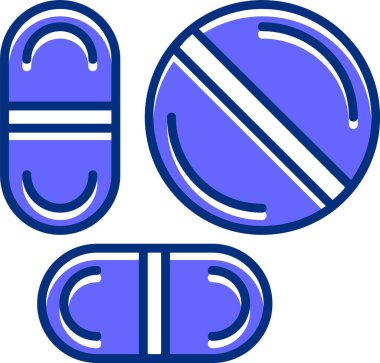 İlaç simgesinin vektör illüstrasyonu