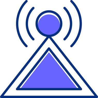 Yayın. Web simgesi basit illüstrasyon