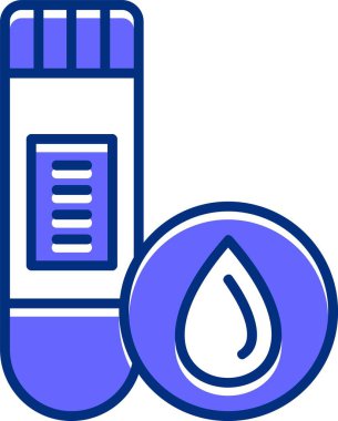 kan testi ikonu vektör illüstrasyonu 