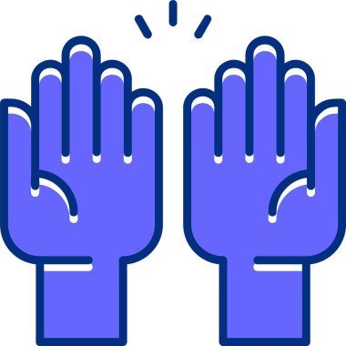 Hands web simgesi vektör illüstrasyonu