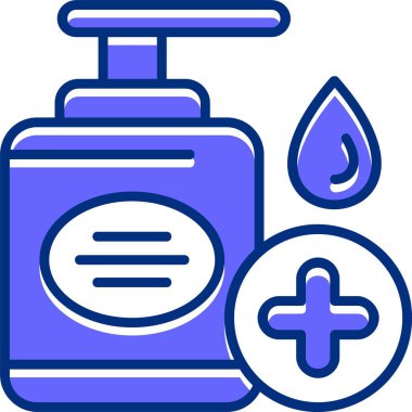 Dezenfektan ağ ikonu vektör illüstrasyonu