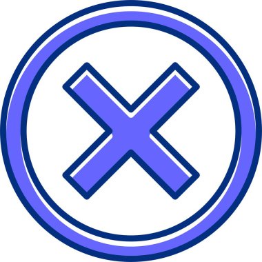 Çapraz ağ simgesi, basit vektör illüstrasyonu