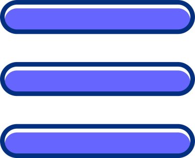 Web Menü Simgesi. Web Düğmesi kavramı. Vektör İllüstrasyonu. Düz Tasarım Biçimi