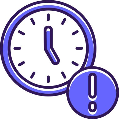 Zaman web simgesi vektör illüstrasyonu