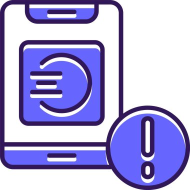 akıllı telefon simgesi, vektör illüstrasyonu basit tasarım