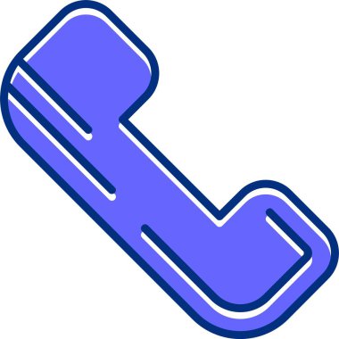 Telefonunuz var. Web simgesi basit illüstrasyon 