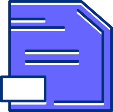 dosya belgesi vektör illüstrasyonu