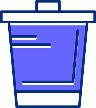 çöp simgesi vektör illüstrasyonu