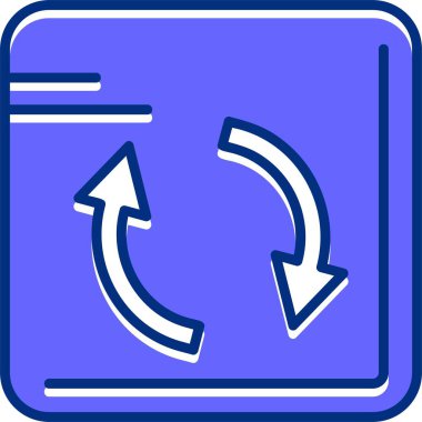 Yenile. Web simgesi basit tasarım