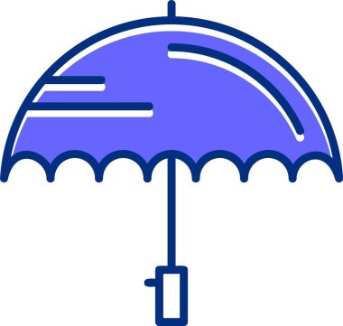 Eşsiz Şemsiye Vektör Kabartma Simgesi 