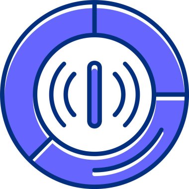 Veri kullanımı web simgesi, basit vektör illüstrasyonu