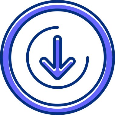 Vektör illüstrasyon simgesi indirme işareti