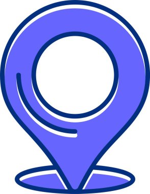 vektör konum simgesi illüstrasyonu 