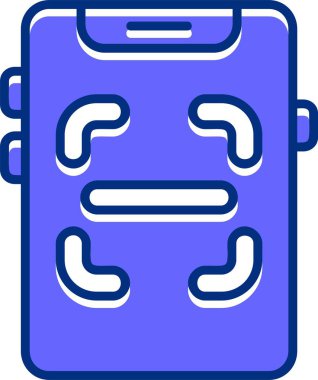 akıllı telefon simgesi, vektör illüstrasyonu basit tasarım