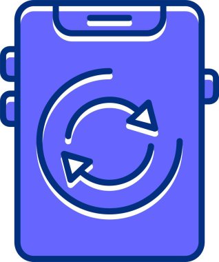 akıllı telefon simgesi, vektör illüstrasyonu basit tasarım