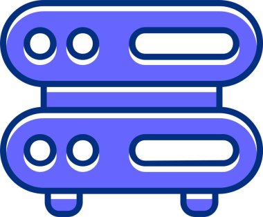  Depolama Sunucusu web simgesi vektörü 