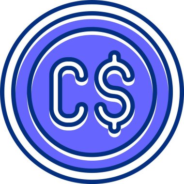 para birimi simgesi Kanada, Kanada Doları vektör dolar işareti