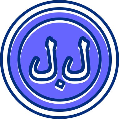  Lübnan Pound web simgesi vektör illüstrasyonu