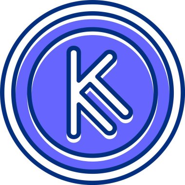 Kenya Şilin ikon vektör illüstrasyonu