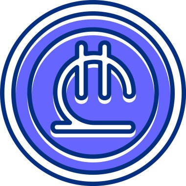 Gürcistan Lari simgesi vektör illüstrasyonu