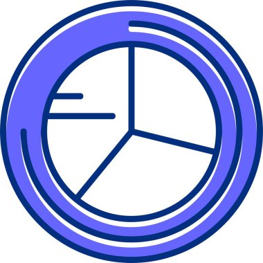 Pasta grafiği vektör illüstrasyonu 