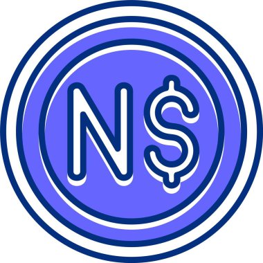 Kiribati dolar işaret simgesi vektör illüstrasyonu