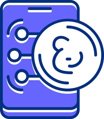 Umman Riyal para birimi simgesi, vektör illüstrasyonu